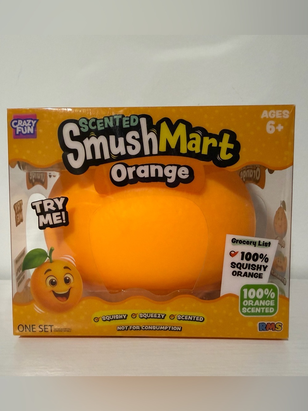 Scented SmushMart Orange Squishy Toy Squeezy fidget toy